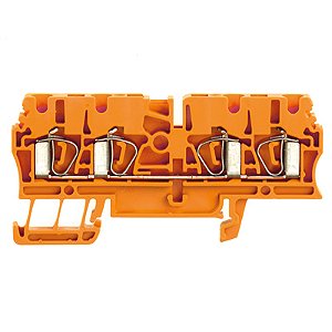 Conector Zdu 2.5/4An Pa Laranja 1636800000 Weidmuller Conexel