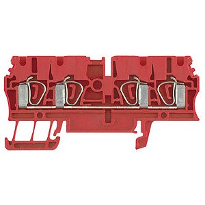 Conector Zdu 2.5/4An Pa Vermelho 1683420000 Weidmuller Conexel