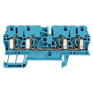 Conector Zdu 2.5/4An Wemid Azul 1608580000 Weidmuller Conexel