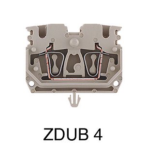 Conector Zdub 2.5-2/4An/Rc Wemid Beg 1712970000 Weidmuller Conexel