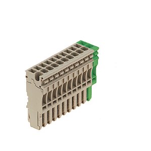 Conector Zp 2.5/1An/11 Gn/Be 11 Polos 1867180000 Weidmuller Conexel