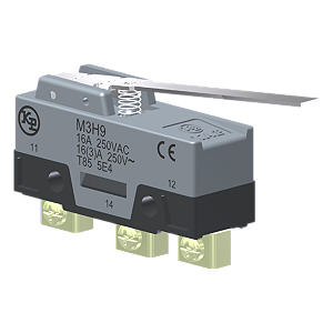 Microrutor Básico 16A 1Na+1Nf, Alavanca Longa Rígida, Terminal Parafuso Frontal Com Prensa-Fio M3H9 Kap