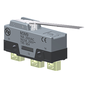 Microrutor Básico 16A, 1Na+1Nf, Alavanca Longa - Operação Invertida, Terminal Parafuso Frontal Com Prensa-Fio M3M9 Kap