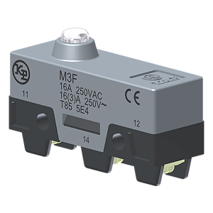 Microrutor Básico 16A, 1Na+1Nf, Botão Curto, Terminal Parafuso Com Arruela Autorretrátil M3F Kap