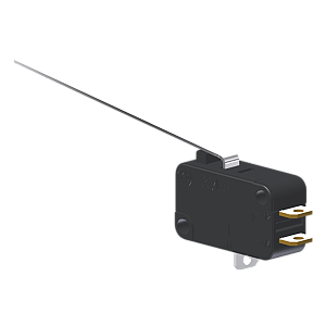 Microrutor Miniatura 10A, 1Na+1Nf, Alavanca Extra Longa, Terminal Solda MV5G8IC1 Kap