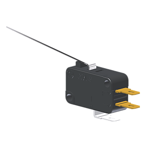 Microrutor Miniatura 10A, 1Na+1Nf, Alavanca Longa, Terminal Faston 4,8X0,5Mm MV5G6CA1 Kap