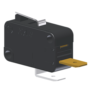 Microrutor Miniatura 10A, 1Na, Alavanca Curta, Terminal Faston 6,3X0,8Mm MV5G1DA1 Kap