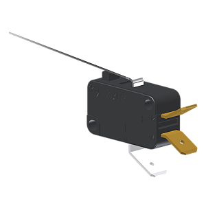 Microrutor Miniatura 15A, 1Na+1Nf, Alavanca Longa, Terminal Faston 6,3X0,8Mm MV7G5FB1 Kap