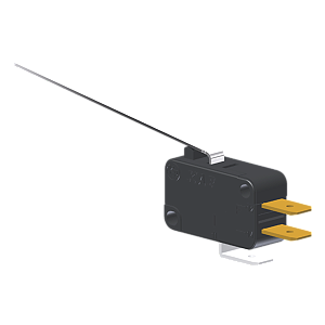 Microrutor Miniatura 5A, 1Na+1Nf, Alavanca Extra Longa, Terminal Faston 6,3X0,8Mm MV3G8FA1 Kap