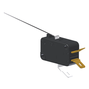 Microrutor Miniatura 5A, 1Na+1Nf, Alavanca Longa, Terminal Faston 4,8X0,5Mm MV3G6CB1 Kap