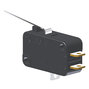 Microrutor Miniatura 5A, 1Na+1Nf, Alavanca, Terminal Solda MV3G4IC1 Kap