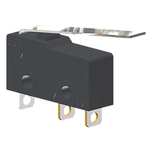 Microrutor Subminiatura 5A, 1Na+1Nf, Alavanca Flexível, Terminal Solda MM1E3NS Kap