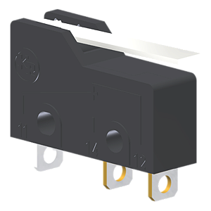 Microrutor Subminiatura 5A, 1Na+1Nf, Alavanca Rígida Curta, Terminal Solda MM2G1NS Kap