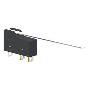 Microrutor Subminiatura 5A, 1Na+1Nf, Alavanca Rígida Longa, Terminal Solda MM1G5NS Kap