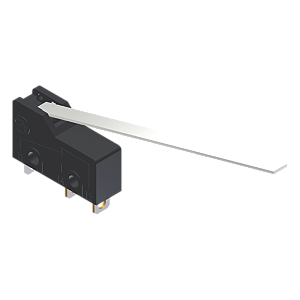 Microrutor Subminiatura 5A, 1Na+1Nf, Alavanca Rígida Longa, Terminal Solda MM2G6ES Kap