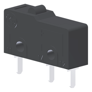 Microrutor Subminiatura 5A, 1Na+1Nf, Pino, Terminal Circuito Impresso MM1ANI Kap