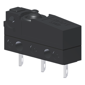 Microrutor Subminiatura Protegido 10A Contato Na+Nf Atuador Pino Terminal Solda MMP1ANS Kap