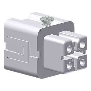 Contato Fêmea 3 Polos 10A + Pino Terminal Mola PD03SF Kap