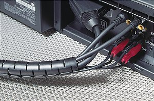 Organizador De Cabos Welawrap Polipropileno Cinza Hwpp16-Pp-Gy Hellermann