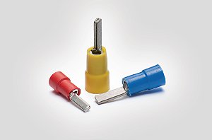 Terminal Pino Isolado 1,50Mm Cobre Estanhado Vermelho Hpt01512-Sncu/Pvc-Rd Hellermann