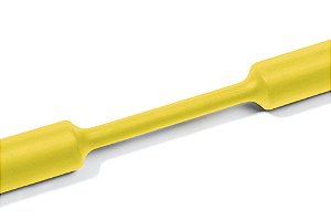 Tubo Termocontrátil 2:1 Sem Adesivo Poliolefina Reticulada Amarelo Tcn20-2,4/1,2-Po-X-Ye Hellermann