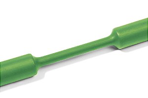 Tubo Termocontrátil 2:1 Sem Adesivo Poliolefina Reticulada Verde Tcn20-3,2/1,6-Po-X-Gn Hellermann