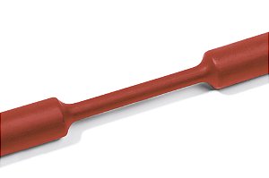 Tubo Termocontrátil 2:1 Sem Adesivo Poliolefina Reticulada Vermelho Tcn20-4,8/2,4-Po-X-Rd Hellermann