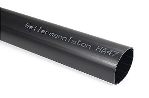 Tubo Termocontrátil 3:5:1 Com Adesivo Poliolefina Reticulada Preto Ha47-45/12-Po-X-Bk Hellermann