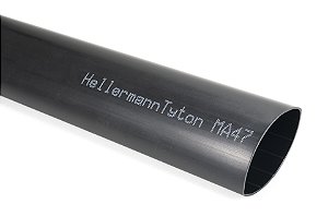 Tubo Termocontrátil 4:1 Com Adesivo Poliolefina Reticulada Preto Ma47-95/30-Po-X-Bk Hellermann