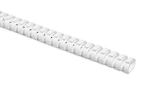 Canaleta Flexível Altura 24Mm Comprimento 500Mm Polipropileno Branco Heladuct Flex20-Pp-Wh Hellermann
