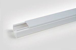 Canaleta Recorte Fechado Altura 78,7Mm Largura 80,0Mm Policloreto De Vinila Branco Hd10F-80X80-Pvc-Wh Hellermann