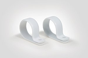 Fixador Por Parafuso Ou Rebite Largura 9,5Mm Policloreto De Vinila Branco P-9-Pvc-Wh Hellermann