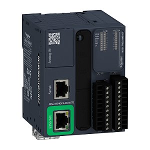 Controlador Lógico Programável - 8 Entradas / 8 Saídas Digitais - Saídas Source (Pnp) - Modbus Tcp/Ethernet Ip (Slave) - 24 Vdc TM221ME16T SCHNEIDER