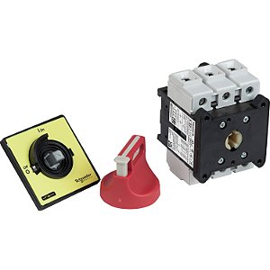 Interruptor Seccionador Vario 63A Manopla Vermelha/Amarela VCF3 SCHNEIDER