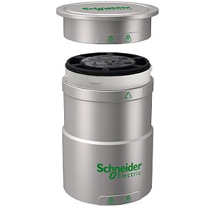 Base + Tampa Superior Ø60Mm Para Coluna Luminosa Xvu, Prateada, 24Vca/Cc XVUC21BQ SCHNEIDER