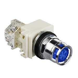 Botao 30Mm Metalico Luminoso G.Alta Led Alto Brilho 24V 1Na 9001K3L35LLLH13 SCHNEIDER