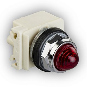 Sinalizador 30Mm Metalico Alimentacao Direta Vermelho 9001KP40R9 SCHNEIDER
