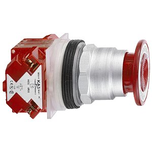 Botao 30Mm Metalico Empurrar Puxar Soco D57 1Nf Vermelho 9001KR9R21H6 SCHNEIDER