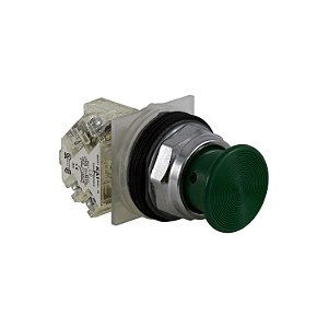 Botao 30Mm Metalico A Impulsao Soco D35 1Na 1Nf Verde 9001KR24GH13 SCHNEIDER