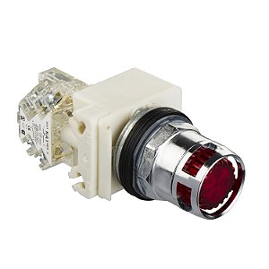 Botao 30Mm Metalico Luminoso G.Alta Led Alto Brilho 120V 1Nf 9001K3L38LRRH13 SCHNEIDER