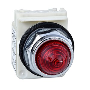 Sinalizador 30Mm Metalico Com Trafo 110 6V Vermelho 9001KP1R9 SCHNEIDER