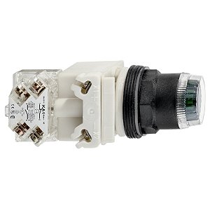 Botao 30Mm Plastico Luminoso G.Alta Led Alto Brilho 24V 1Na 1Nf Verde 9001SK1L35LGGH13 SCHNEIDER
