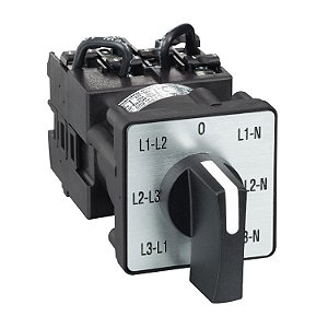 Comutador Rotativo Voltimetro Fase Fase Neutro K1F027MLH SCHNEIDER