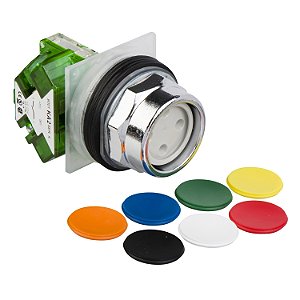Botao 30Mm Metalico A Impulsao Embutido G.Alta 1Na Multicores 9001KR2UH5 SCHNEIDER