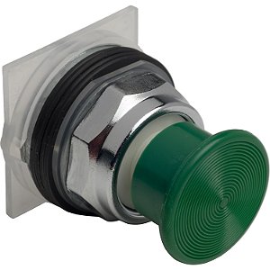 Cabecote Para Botao 30Mm Metalico A Impulsao Cogumelo D35 Verde 9001KR24G SCHNEIDER