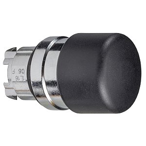 Cabeçote Para Botão Ø22Mm Metálico, Retorno Por Mola, Cogumelo Ø30Mm, Preto ZB4BC24 SCHNEIDER