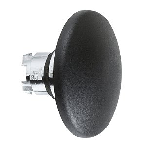 Cabeçote Para Botão Ø22Mm Metálico, Retorno Por Mola, Cogumelo Ø60Mm, Ergonômico, Preto ZB4BR216 SCHNEIDER