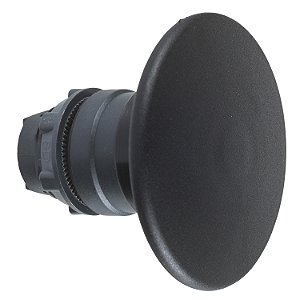 Cabeçote Para Botão Ø22Mm Plástico, Retorno Por Mola, Cogumelo Ø60Mm, Preto ZB5AR2 SCHNEIDER