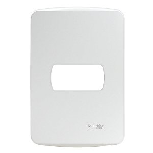 Miluz - Bossa - 4X2 Plate - 1 Gang - With Fixing Frame - White S3B57210 SCHNEIDER