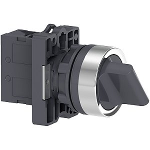 Comutador Ø22Mm Plástico, 2 Posições Fixas, Manopla Curta, Na XA2ED21 SCHNEIDER
